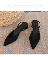 Women's Pointed Toe High Heels Sandals Summer 2024 Sexy Woman Shoes Fashion Decoration Party Wedding Slingback Woman Pumps