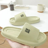 Fashion Summer Couple Non-slip Flat Slides Lithe Soft Cosy Seabeach Sandals Men's Slippers Women Casual Home Indoor Flip Flops