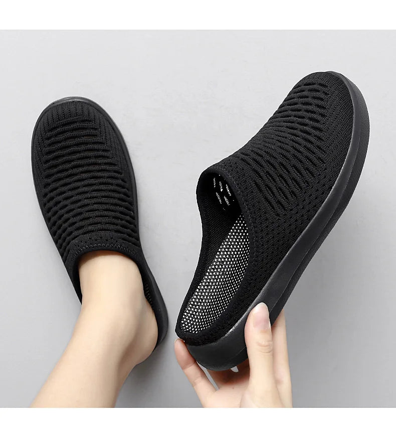 Women Slippers Sandals 2021 Summer Beach Slippers Women Breathable Mesh Flat Shoes Women Flip Flops Zapatos Mujer Home Slippers