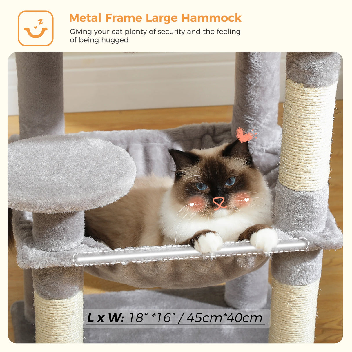 Multi-Level Cat Tree with Scratching Post Luxury Cat Tower with Condo House Cat Scratcher for Indoor Cat Accessories Pet Cat Toy