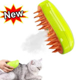 Electric Sprayer Massage Pet Grooming Tool Dog Cat Steamy Brush Steam Brush Shedding 3 in 1 Electric Sprays Massage Combs