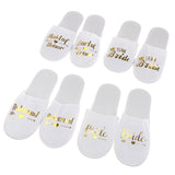 Bride Shower Bride Wedding Decoration Bridesmaid Hen Party Spa Soft Slippers Ladies Bachelorette Party Supplies Gift