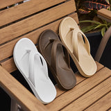 Comwarm Unisex Soft Cloud Slipper Platform Flip-flops Women's Summer Beach Sandals with Arch Support for Non-slip Bathroom Men