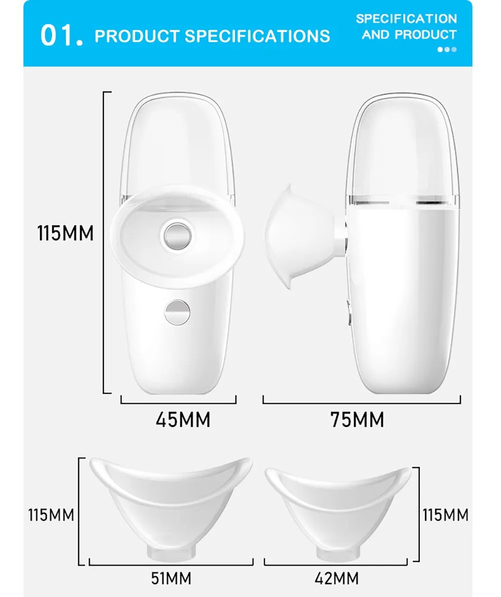 Eye Moistener Nano Spray Glasses Dry And Astringent To Relieve Fatigue Portable Usb Charging Eyewash Dry Eye Atomization