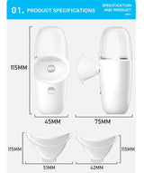 Eye Moistener Nano Spray Glasses Dry And Astringent To Relieve Fatigue Portable Usb Charging Eyewash Dry Eye Atomization