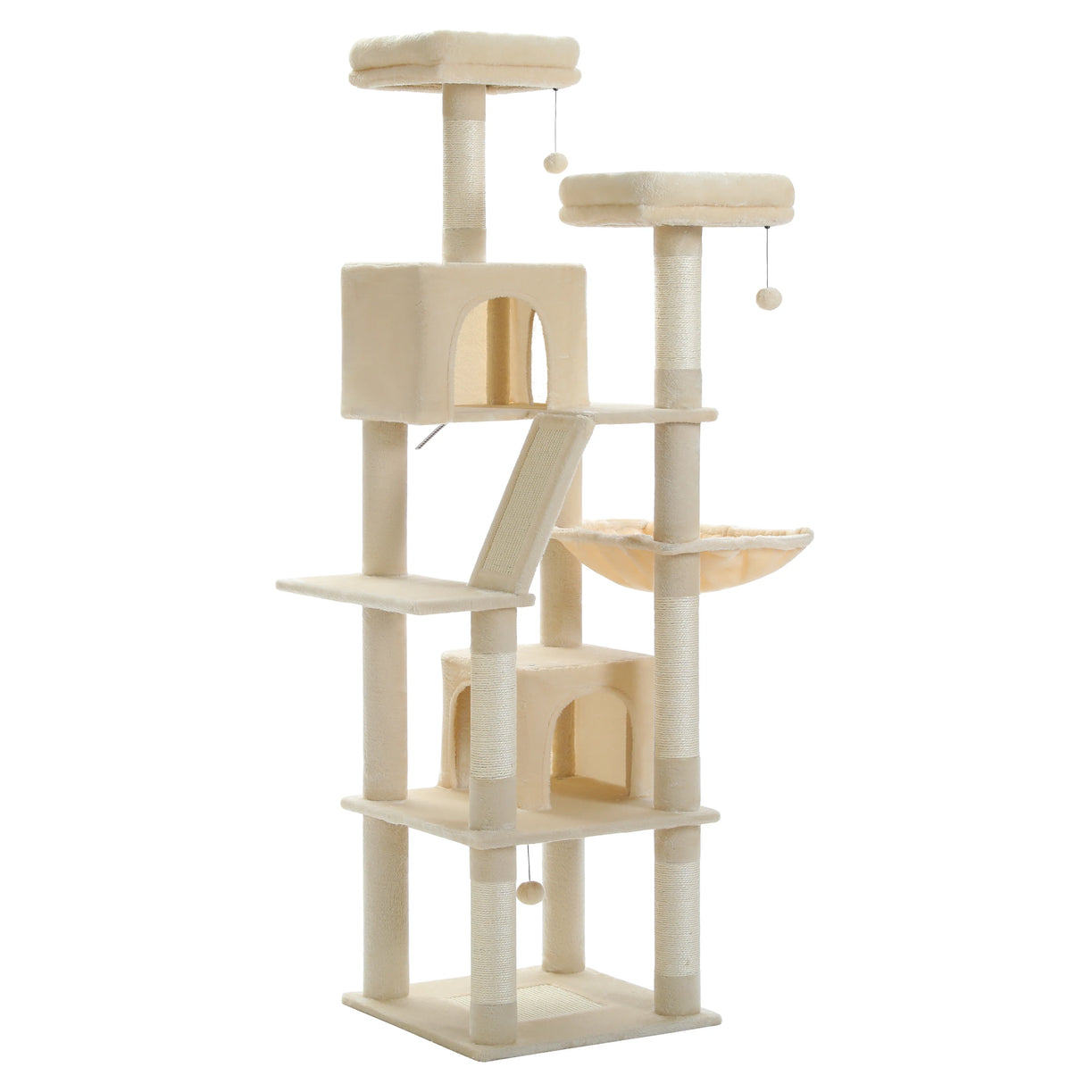 Domestic Delivery Big Cat Tree Tower Condo Furniture Scratch Post Cat Jumping Toy with Ladder for Kittens Pet House Play