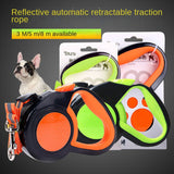 Pet Leash Retractable Dog Walker Dog Tractor Reflective Nylon Dog Leash