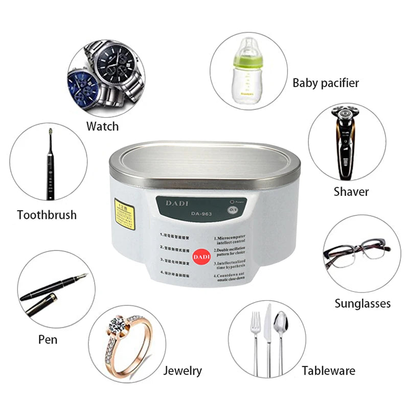 30/50W Digital Ultrasonic Cleaner Sonicator Bath Vibration Ultrasonic Jewelry Parts Glasses Circuit Board Watch Cleaning Machine