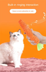 Cat Toys Carrot Pet Toys Durable Cotton Rope Woven Puppy Chew Toys for Cats Molar Cleaning Teeth Pet Supplies Cat Accessories