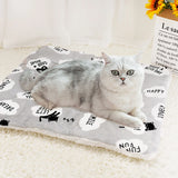 Winter Pet Dog Bed Mat Soft Fleece Puppy Cat Blanket Dog Mattress Beds Warm Sleeping Cushion Kennel For Small Medium Large Dogs