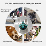 Mouth Mesh Durable Harmless Buckle Design Anti-Bite Pet Mouth Cover for Flat Face Dog Muzzle Pet Muzzle