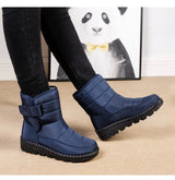 Waterproof Winter Boots for Women 2023 New Faux Fur Long Plush Snow Boots Woman Platform Shoes Warm Cotton Couples Ankle Boots