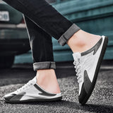 Summer 2024 Half Slippers for Men Trendy Men's Flat Bottom Casual Shoes Soft Sole Support Shoes Men's Sneakers Zapatos De Hombre