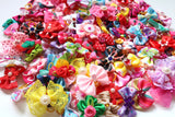 100X Handmade Nice Pet Dog Hair Bows for Puppy Small Dogs Grooming Bows Dog Hair Accessories Pet Supplies for Dogs Wedding Party