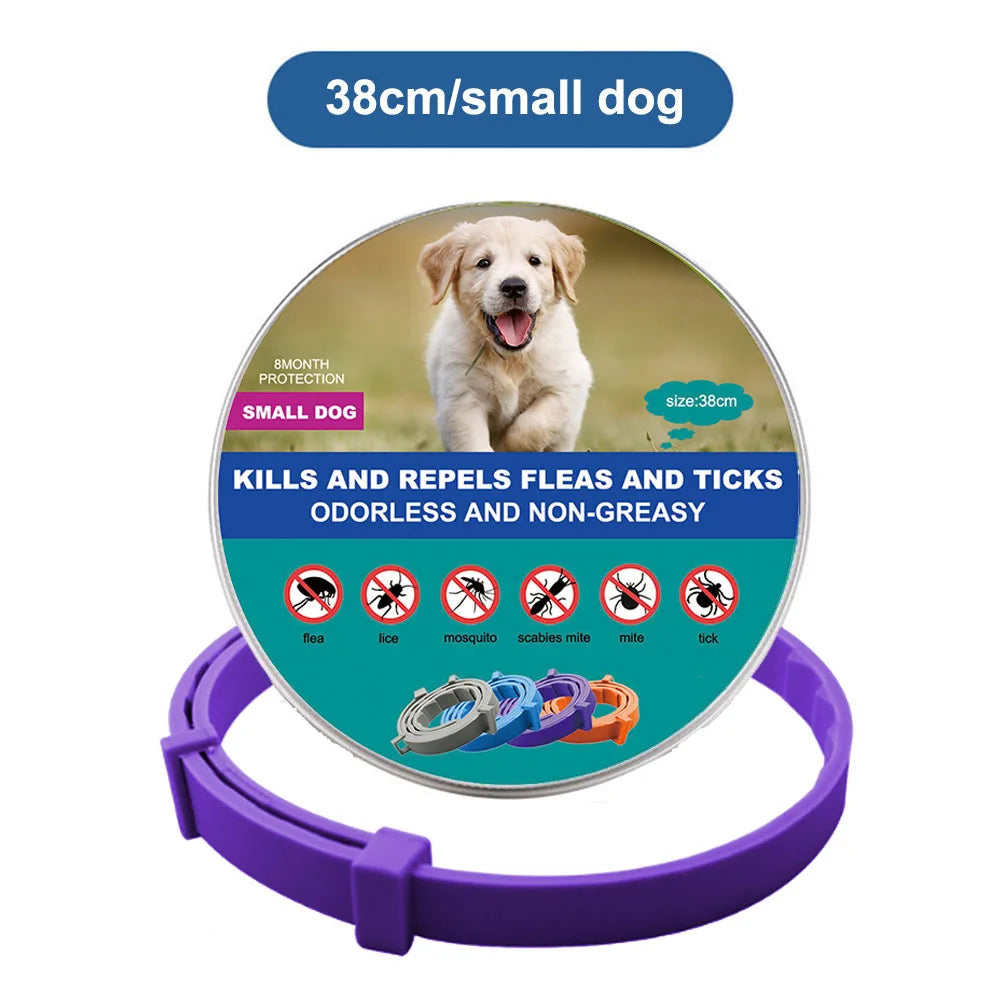 New Pet Dog Cat Collars Veterinary Anti Flea and Tick Collar for Cats Dogs Anti-parasitic Necklace for Large Small Dogs Products