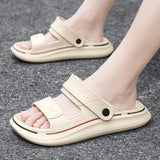 Soft-soled Slippers Men Summer Platform Slides Shoes Unisex Women Sandals Casual Beach Shoes Indoor Outdoor Flip Flops