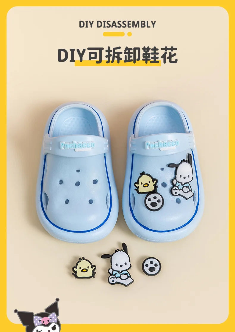 Sanrio Children's Slippers Boys and Girls Cute Soft Soled Non-slip Indoor Home Slippers Baby Garden Shoes