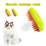 Electric Sprayer Massage Pet Grooming Tool Dog Cat Steamy Brush Steam Brush Shedding 3 in 1 Electric Sprays Massage Combs