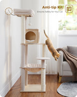 Multi-Level Cat Tree Tower with Condo Scratching Post for Cat Furniture House Cat Scratcher Cat Supplies Cat Toy