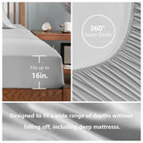 Bed linen Fitted set cover full comforter sets mattress double Bedding sheets with pillows case Twin Full Queen King Size Solid