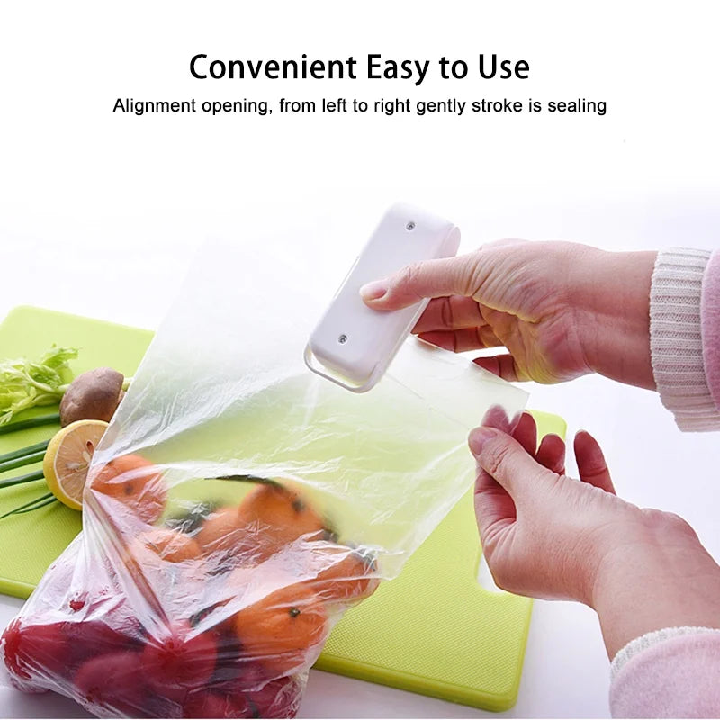 Mini Heat Bag Sealing Machine Package Sealer Bags Thermal Plastic Food Bag Closure Portable Sealer Packing Kitchen Special Tools