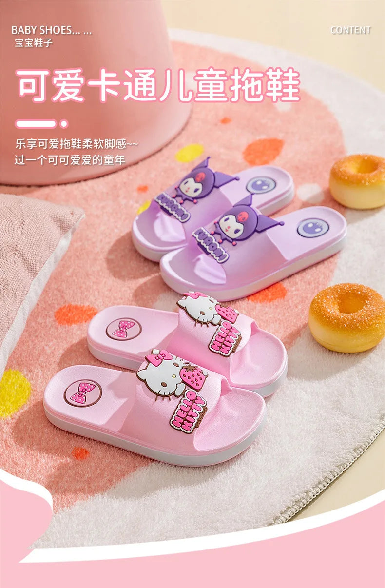 Cute Cartoon Indoor Children's Slippers Bathroom Non-Slip Wear-Resistant Slippers For Boys And Girls