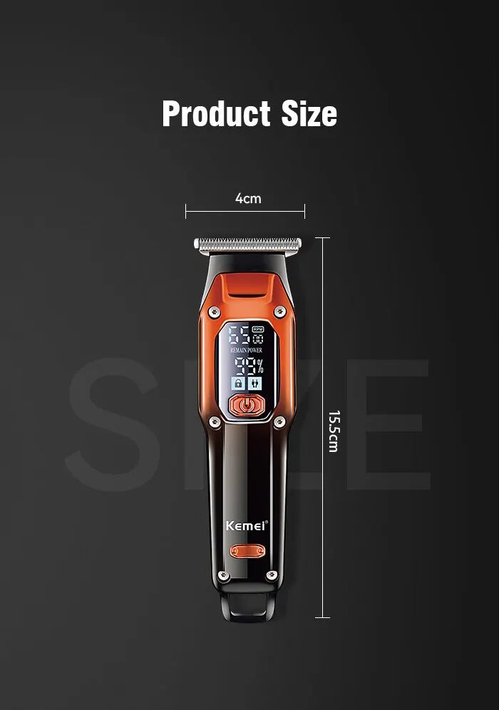 Kemei Hair Trimmer Hair Clipper Professional Barber Trimmer Electric Shaver Hair Cutting Machine Rechargeable Trimmer Men KM-658