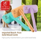 Fenice Pet Grooming Comb Wooden Handle Needle Comb For Hair Pet Brush Beauty Brush Dog Accessories