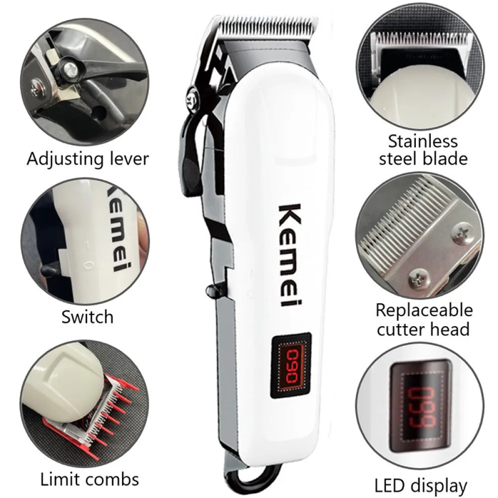 Electric Hair Clipper Hair Cut Maching Wireless Trimmer men Professional Clipper Machine Rechargeable Hair Cut Barber 809A