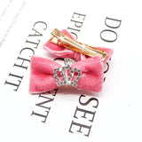 10PCS Glitter Dogs Bow Hairpin Puppy Crown Bow Clips for Dog Queen Cat Dog Hair Clip Dog Hair Accessories Pet Supplies