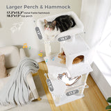 Multi-Level Cat Tree with Scratching Post Luxury Cat Tower with Condo House Cat Scratcher for Indoor Cat Accessories Pet Cat Toy