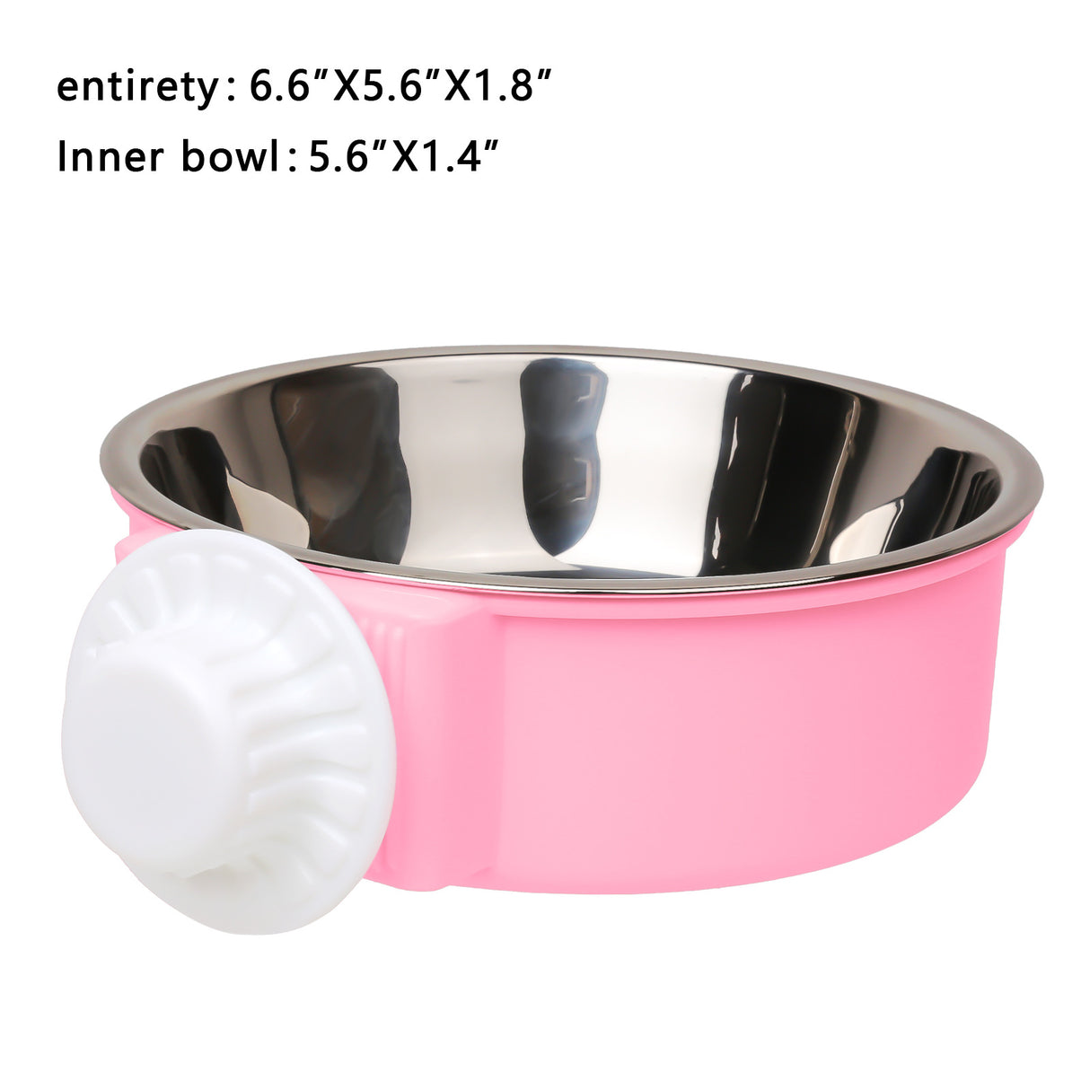 Pet Food Bowl Hanging Stainless Steel Pet Bowl Dogs Supplies Fixed Cat Bowl Cats Dog Crate Drinking Bowl Little Pet Feeding