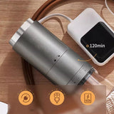 Portable Electric Coffee Grinder USB Charging 1500MAH Wireless Fully Automatic Integrated Small Household Coffee Bean Grinder