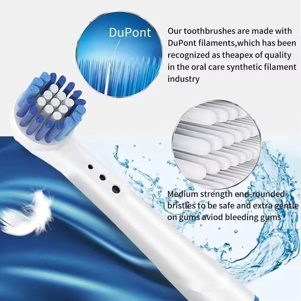 16/20PCS Brush Head nozzles for Oral B Electric Toothbrush Replacement Head Refill Sensitive Floss Cross Action for Oralb