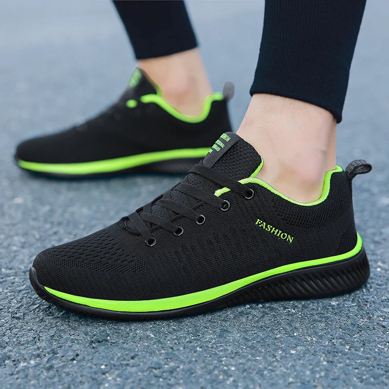 Summer Walking Shoes Casual Flats Sneakers Breathable Sport Athletic  Lightweight Men Shoe Lace Up Outdoor Running Sports Shoes