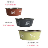 Pet Supplies Stainless Steel Printed Dog Bowl Cat Bowl Cat Food Bowl Dog Food Bowl Stainless Steel Pet Bowl Dog Accessories