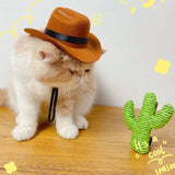 Pet Hat Dog Cat Western Cowboy Hat Halloween Pet Outdoor Caps  Funny Retro Photo Prop Dog Accessories Doll Decor Pet Products