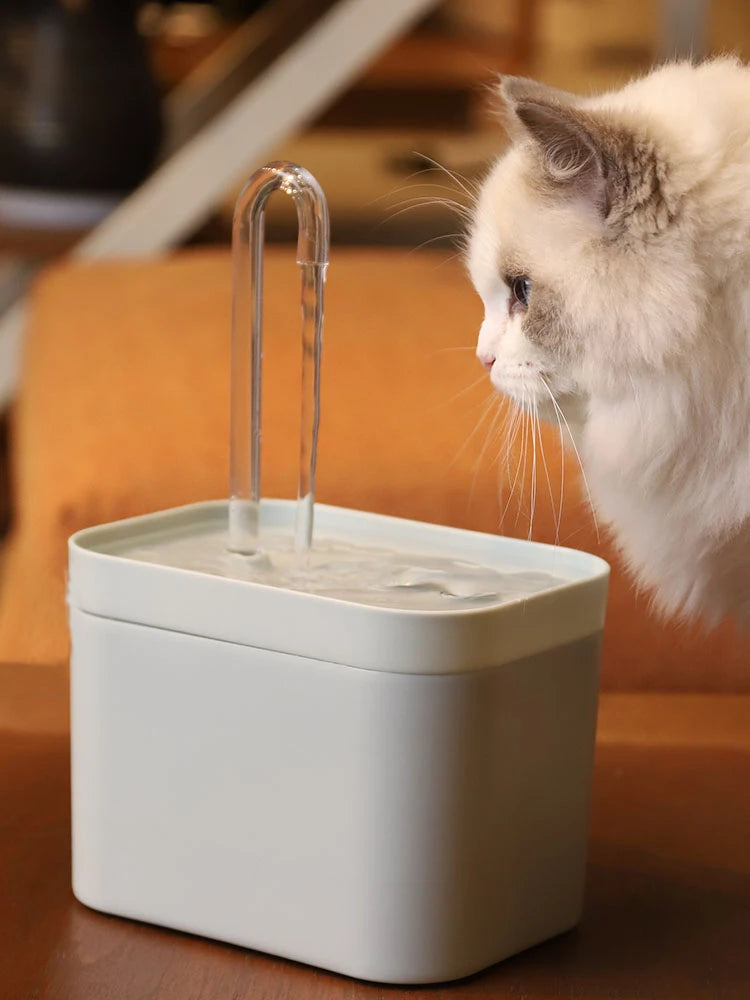 Ultra-Quiet Pet Water Fountain Auto Filter USB Electric Cat Dog Water Dispenser&Burnout Prevention Pump 1.5L Recirculate Filtrin