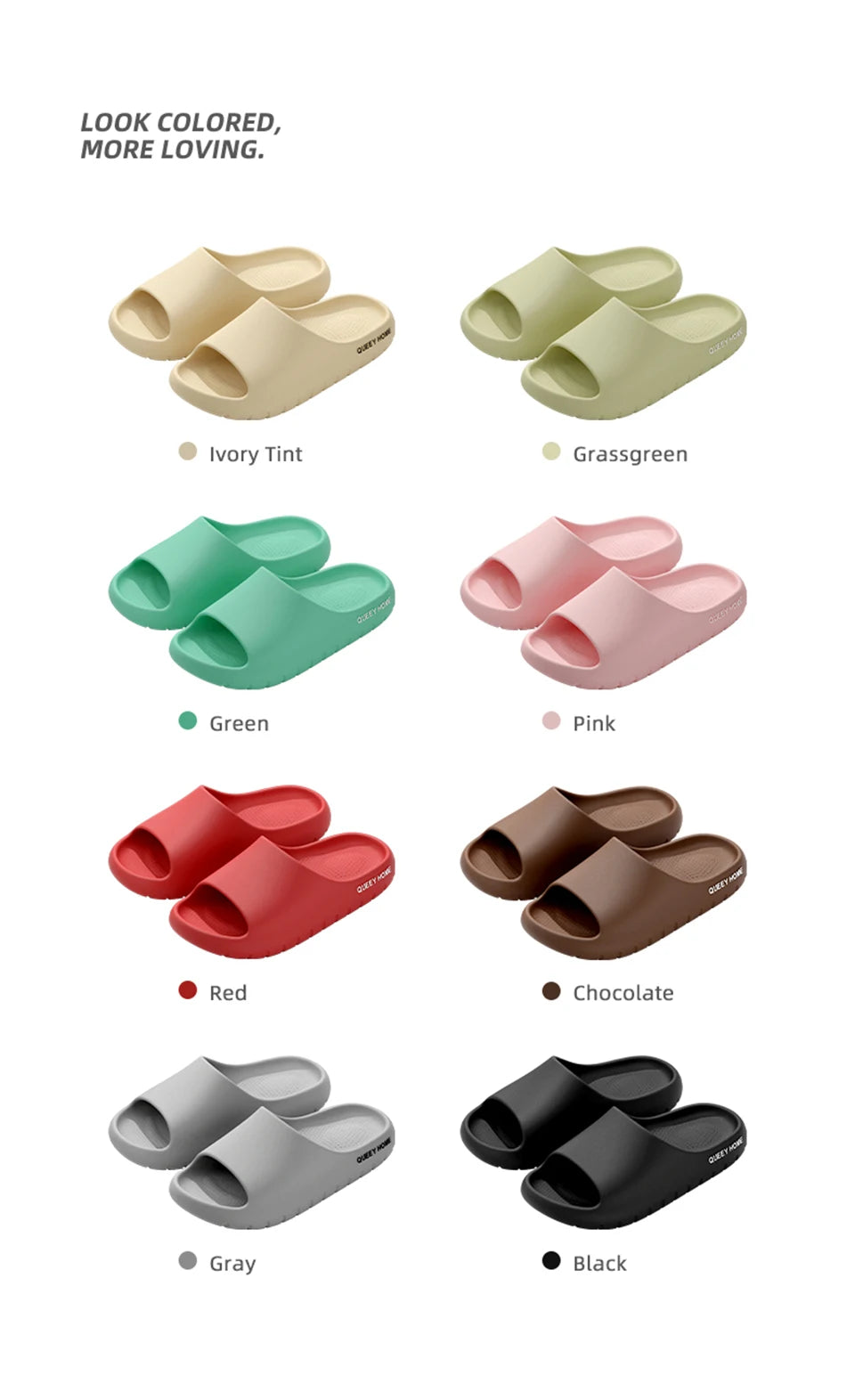 Feslishoet Spring Men New Summer Women Thick Soled Beach Sandals Indoor Home Slippers Non Slip Slides Bathroom House Shoes