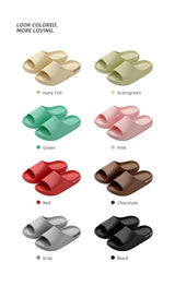 Feslishoet Spring Men New Summer Women Thick Soled Beach Sandals Indoor Home Slippers Non Slip Slides Bathroom House Shoes