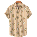 Duck 3d Print Shirts Men Fashion Hawaiian Shirt Short Sleeve Casual Beach Shirts Boys Single-Breasted Blouse Men's Clothing