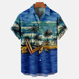 Summer Shirt Hawaiian Shirts For Men Beach Vacation Short Sleeve Tops Casual Men's Blouse Fashion Camisas De Hombre Clothing XL