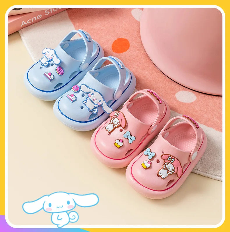 Sanrio Children's Slippers Boys and Girls Cute Soft Soled Non-slip Indoor Home Slippers Baby Garden Shoes