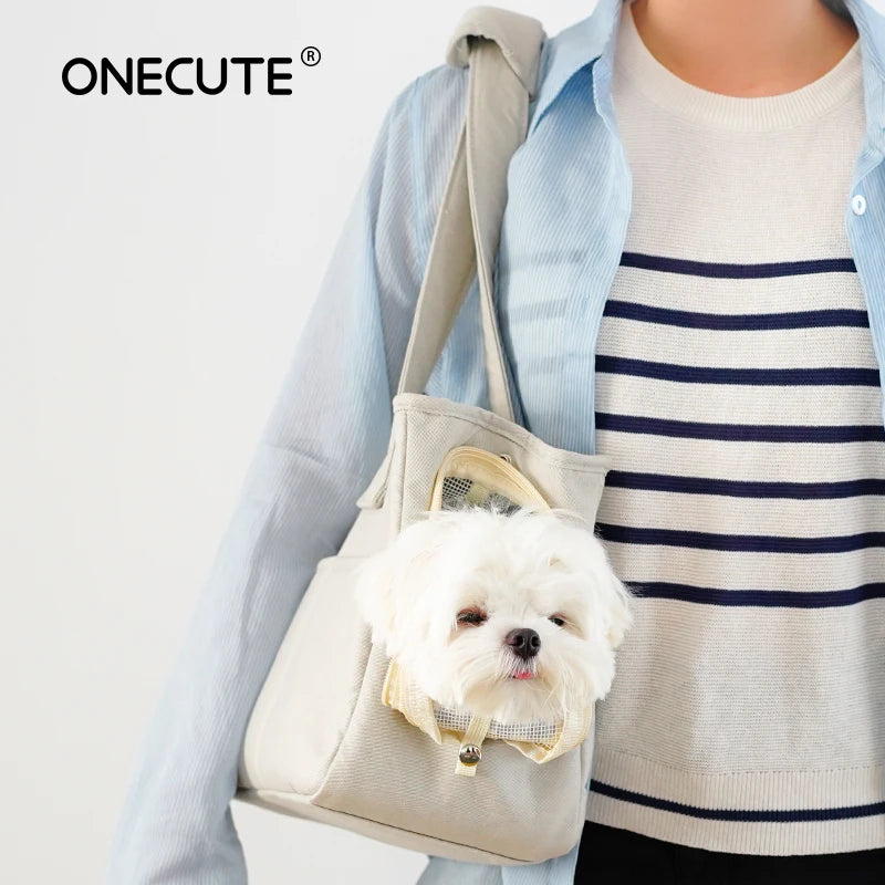 Portable Pet Carrier Bag Puppy Dog Messenger Shoulder Bags Mat Breathable Load Without Mat Outdoor Transport Bag