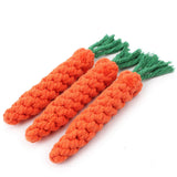 Cat Toys Carrot Pet Toys Durable Cotton Rope Woven Puppy Chew Toys for Cats Molar Cleaning Teeth Pet Supplies Cat Accessories