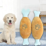 Pet Push Toys, Dogs, Self Relieving and Vocalizing Toys, Cat Teeth Grinding and Bite Resistant Interactive Toys Bone