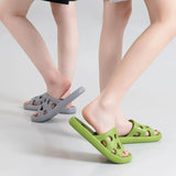 Bathroom House Cheese Slippers Light Weight Water Leaky Beach Flip Flop Non-slip Pool Swimming Aqua Shoes