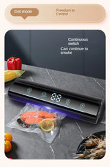 New 2024 Kitchen Vacuum Sealer Food Packaging Bag Sealer Snack Fruit Meat Degasser Home-appliance Sealer Plastic Bags