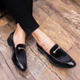 Men's Luxury Business Oxford Leather Shoes for Men Breathable Patent Leather Formal Shoes big Size Man Office Wedding Flats Male