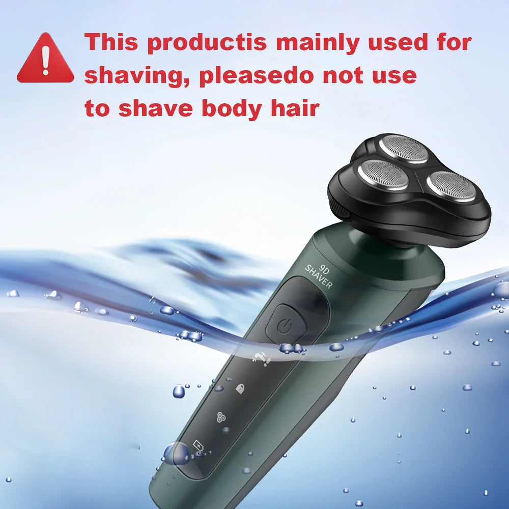 New 9D Electric Shaver USB Car-mounted High-power Full-body Wash Beard Knife Four-in-one Rechargeable Razor